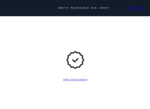 How claritylawfirm.com looks like on a tablet such as an iPad.