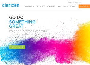 How clarizen.com looks like on a tablet such as an iPad.