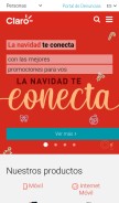 How claro.cr looks like on a mobile device such as an iPhone.