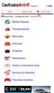 How clasificadosonline.com looks like on a mobile device such as an iPhone.