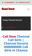 How classychennaiescorts.com looks like on a mobile device such as an iPhone.