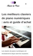 How clavier-de-piano.com looks like on a mobile device such as an iPhone.