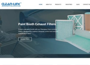 How clean-link.com looks like on a tablet such as an iPad.