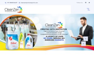 How cleanzen.vimaexports.com looks like on a tablet such as an iPad.