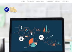 How clear-guidance.com looks like on a tablet such as an iPad.