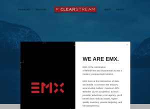 How clearstream.tv looks like on a tablet such as an iPad.