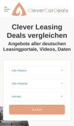 How clevercardeals.de looks like on a mobile device such as an iPhone.