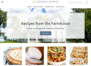 How cleverlysimple.com looks like on a tablet such as an iPad.