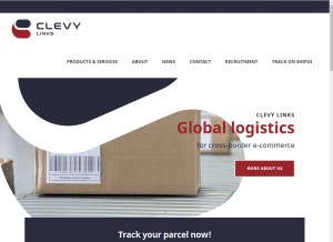 How clevylinks.com looks like on a tablet such as an iPad.