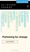 How cliffordchance.com looks like on a mobile device such as an iPhone.