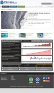 How climate.gov looks like on a mobile device such as an iPhone.