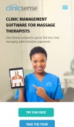 How clinicsense.com looks like on a mobile device such as an iPhone.