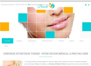 How clinique-esthetique-tunisie.fr looks like on a tablet such as an iPad.