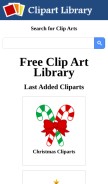 How clipart-library.com looks like on a mobile device such as an iPhone.