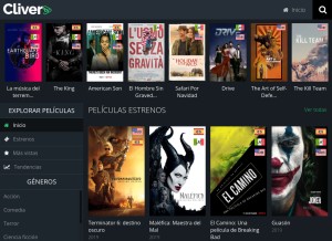 How cliver.to looks like on a tablet such as an iPad.