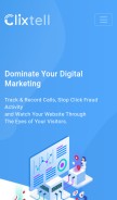 How clixtell.com looks like on a mobile device such as an iPhone.