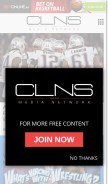 How clnsmedia.com looks like on a mobile device such as an iPhone.