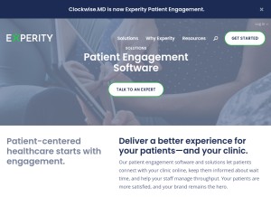 How clockwisemd.com looks like on a tablet such as an iPad.