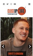 How closeup360.com looks like on a mobile device such as an iPhone.
