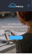 How cloud-media.fr looks like on a mobile device such as an iPhone.