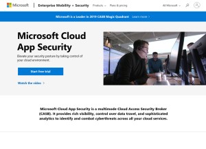 How cloudappsecurity.com looks like on a tablet such as an iPad.