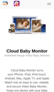 How cloudbabymonitor.com looks like on a mobile device such as an iPhone.