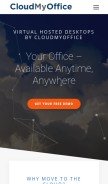 How cloudmyoffice.com looks like on a mobile device such as an iPhone.