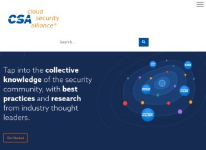 How cloudsecurityalliance.org looks like on a tablet such as an iPad.