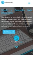 How cloudstudio.mx looks like on a mobile device such as an iPhone.