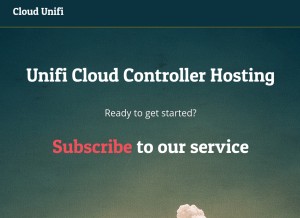 How cloudunifi.com looks like on a tablet such as an iPad.