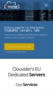 How clouvider.net looks like on a mobile device such as an iPhone.