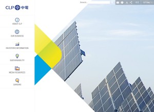 How clpgroup.com looks like on a tablet such as an iPad.