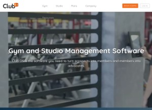How club-os.com looks like on a tablet such as an iPad.