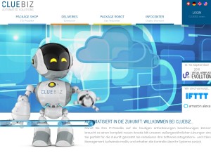How cluebiz.ch looks like on a tablet such as an iPad.