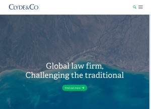 How clydeco.com looks like on a tablet such as an iPad.