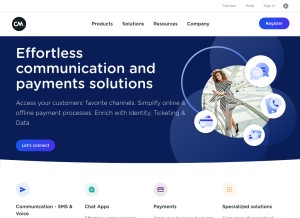 How cm.com looks like on a tablet such as an iPad.