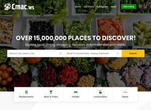 How cmac.ws looks like on a tablet such as an iPad.