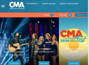 How cmaworld.com looks like on a tablet such as an iPad.