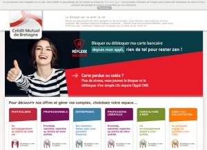 How cmb.fr looks like on a tablet such as an iPad.