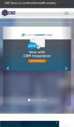 How cmdgroup.com looks like on a mobile device such as an iPhone.