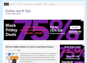 How cmdlinetips.com looks like on a tablet such as an iPad.