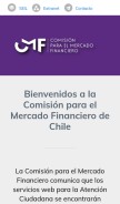 How cmfchile.cl looks like on a mobile device such as an iPhone.