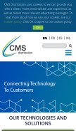 How cmsdistribution.com looks like on a mobile device such as an iPhone.