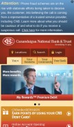 How cnbank.com looks like on a mobile device such as an iPhone.
