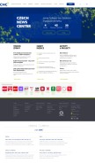 How cncenter.cz looks like on a mobile device such as an iPhone.