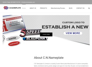 How cnnameplate.com looks like on a tablet such as an iPad.