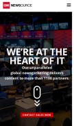 How cnnnewsource.com looks like on a mobile device such as an iPhone.