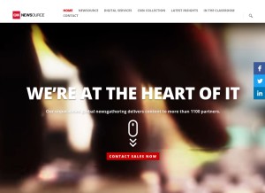 How cnnnewsource.com looks like on a tablet such as an iPad.