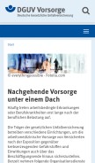 How cnuv.de looks like on a mobile device such as an iPhone.