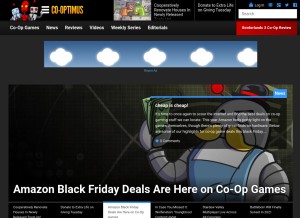 How co-optimus.com looks like on a tablet such as an iPad.